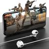 Wired Stereo Earphones with Adjustable Clear Sound Leak Compatible with Multiple Devices Earphones, Microphone, Volume, Lightweight, Calls,