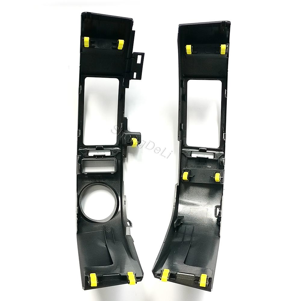 2PCS Middle Left and Middle Right Car AC Frame Air Vent Panel Air Outlet Panel Frame Fit for Toyota Prius 2004-2009