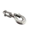 Silver 304 Stainless Steel Lifting Snap Tone Hook American Type Trigger Clevis Swivel-Eye