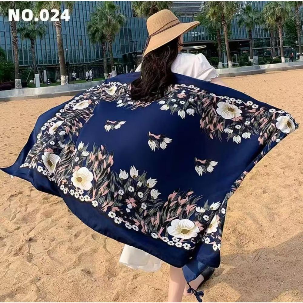 Chaka Salt Lake Great Northwest Tourism Ethnic Style Scarf Silk Scarf Women'S Summer Seaside Beach Shawl Sunscreen Thin