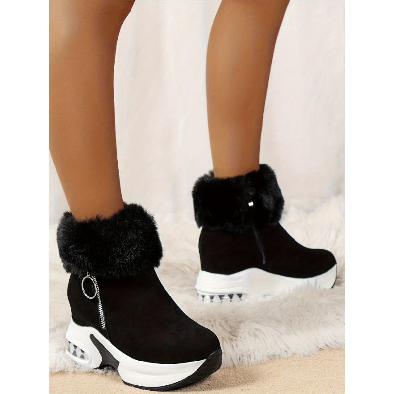 Snow Boots Women 2025 Winter New Flip Flop Short Tube Padded Warm Boots