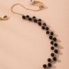 Black Zircon Necklace Clavicle Chain Retro Elegant Woman Trend Jewelry