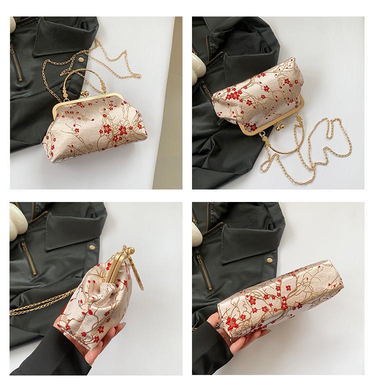 2024 Summer Chinese Style Shell Chain Bag: Fashionable Crossbody and Shoulder Handbag for Women