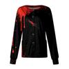 Women's Casual Long Sleeve Single Breasted  Printed Dry-nurse Top
