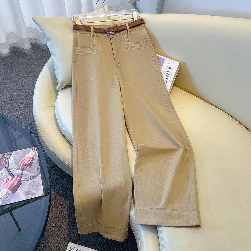 Women’s Petite Loose White Wide-Leg Pants - Spring/Autumn 2026 Trend