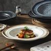 Japanese Ceramic Dinnerware Set: Deep Plate, Steak Plate, Salad Plate – Perfect for Hotels & Restaurants