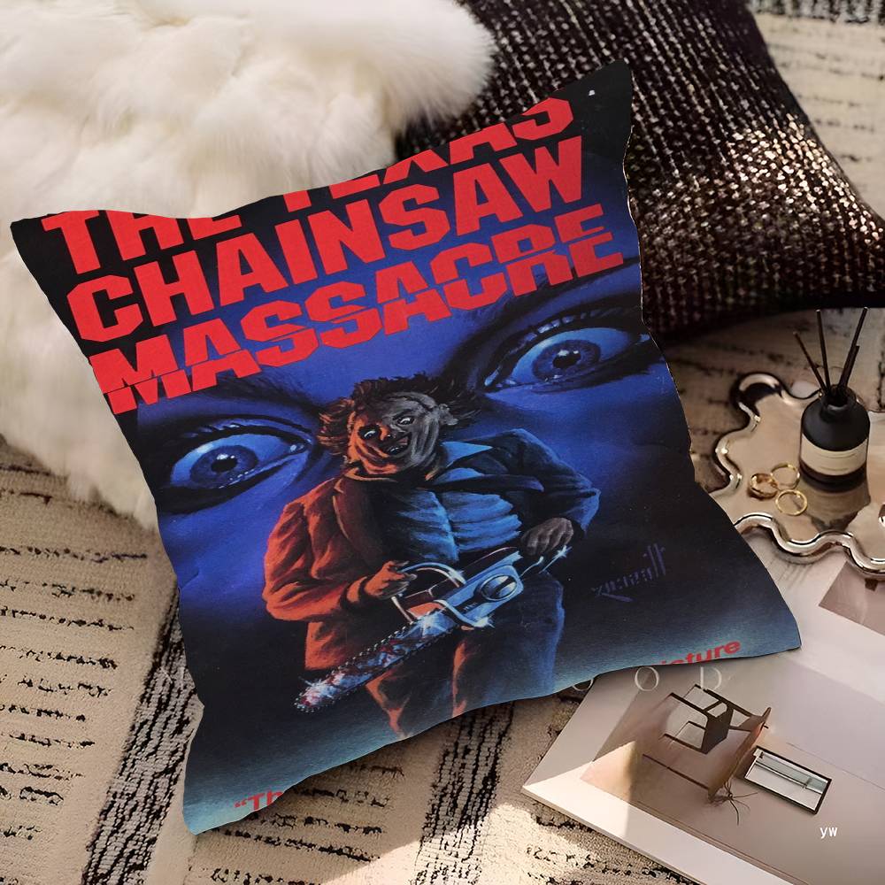 Movie T-Texas C-Chainsaw M-Massacre Pillow Cover Design cushion Cover decor Holiday Decorati