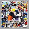 54 Naruto Anime Stickers Set: Waterproof Decorations for Laptops, Cars, Guitars, and Suitcases