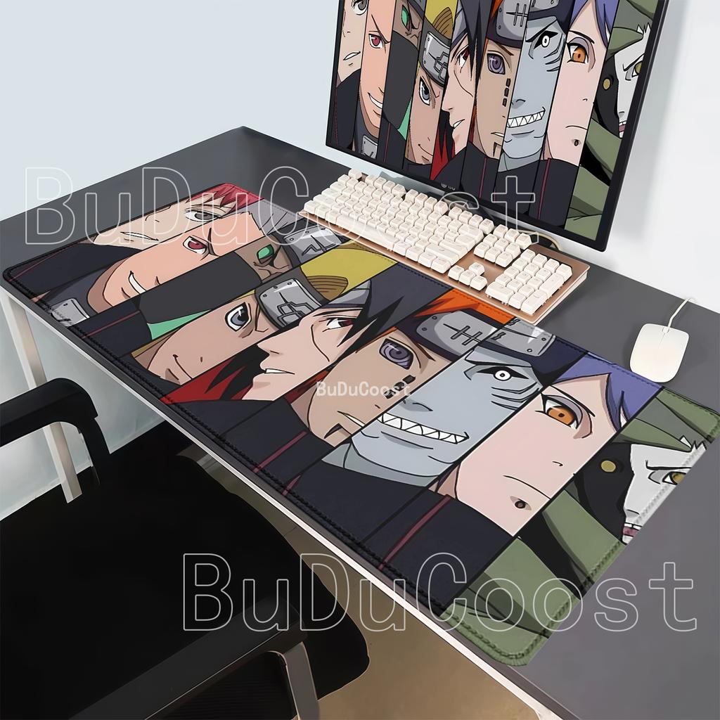 HD Printing Aakatsuki Naruto Mouse Pad Gaming Office Accessories Computer Keyboard Anime Non-slip Desk Mat Overlock XXL Mousepad