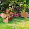 Handgefertigte Metall Schlagzeuger Windmühle Perkussionist Figur Statue Windbetriebene Kinetische Schlagzeuger Skulptur Windspiel Hof Rasen Garten Terrasse Dekoration
