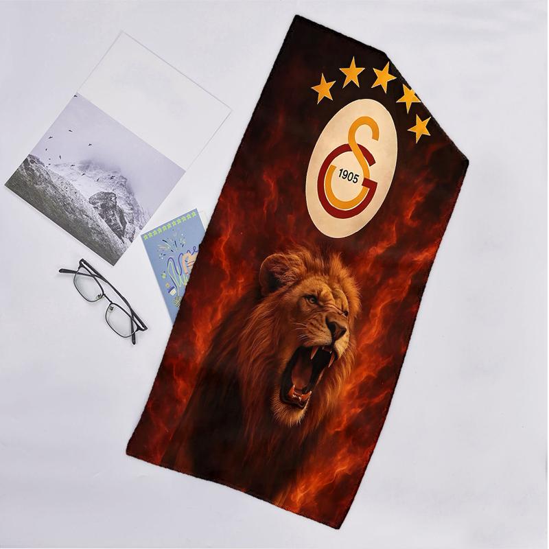 Galatasaray Fashion Beach Towel: Ideal for Summer Adventures Soft, absorbent and quick drying suitable for swimming and bathing