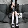 JK Calf Socks Lolita Lace Tube Socks Women's Summer Thin Bow Lolita Cute Half Socks Thin
