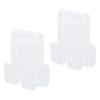 2PCS Shower Frameless Glass Door Hook Acrylic Multifunctional Double Sided Over Door Hanger for