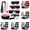 Funny Adult Bondage Whip Blindfold SM Handcuffs Footcuffs Sex Massager