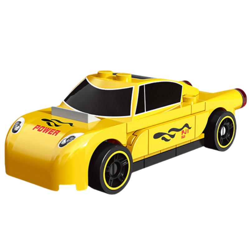 DIY Racing Auto Bus Engineering Fahrzeug Krankenwagen Zurückziehen Modell Bausteine Ziegel Spielzeug Kinder Jungen Kompatibel Mit