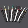 Anime Sword Shape Keychain Cartoon Blade of Ghost Keyring Model Cosplay Jewelry Accessories