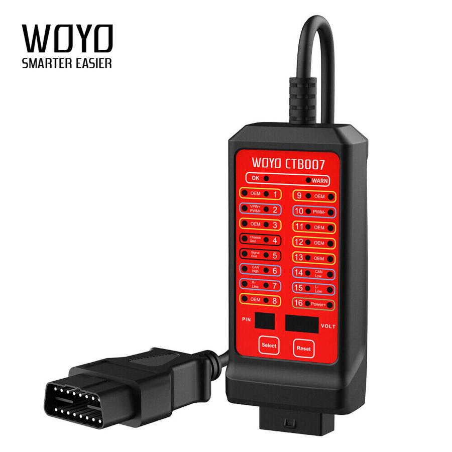 

Woyo Can Tester Box Pin Settings Diagnostic Tool Obd Ii / Can Bus Breakout Box
