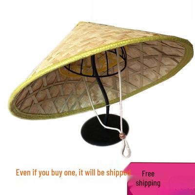 Sombrero de Sol de Bambú Ancho Hecho a Mano: Pesca, Baile y Accesorios de Magia para Hombres y Mujeres