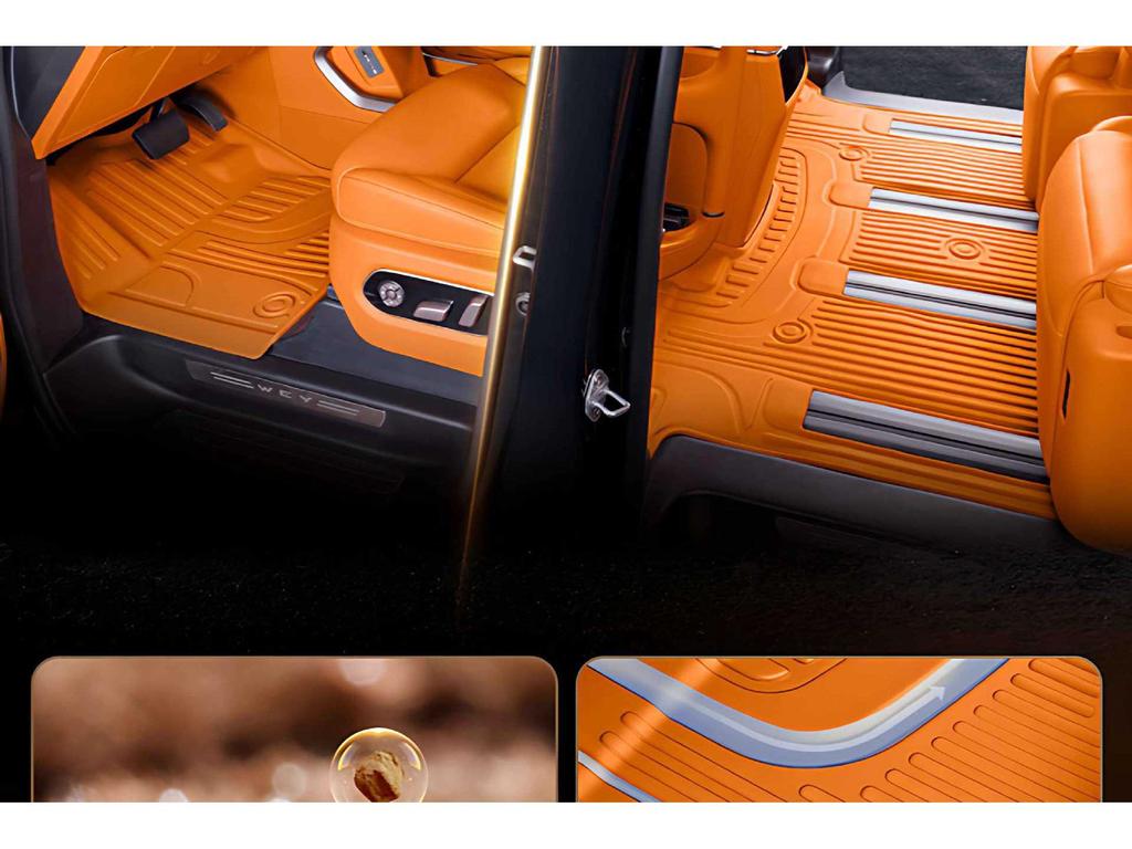 Compatible Carpet Mats for WEY Gaoshan 7-Seater TPE2025 Interior Modification