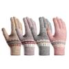 Stretchy Winter Gloves Winter Warm Knitting Mittens Cute Full Finger Gloves  for Women Ladies