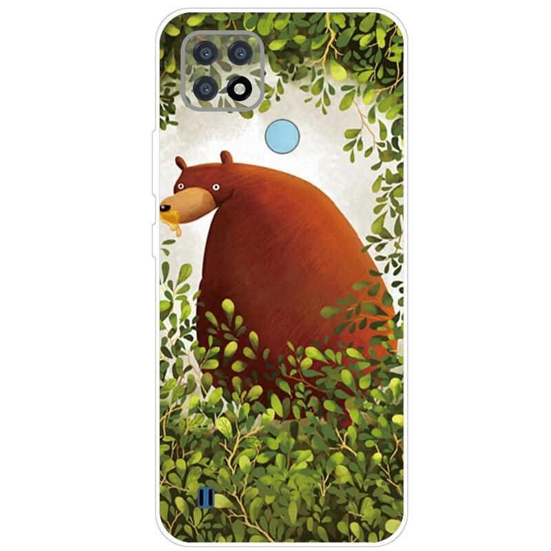 Realme C21 Hülle 6.5'' Klar Silikon Fudnas Weiche TPU Hülle Für Realmi C21 2021 Hülle C 21 Handyhüllen Rückseite RealmeC21 Bumper