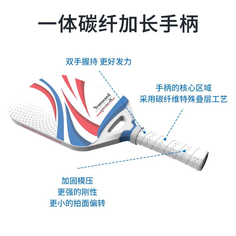 Pickleball Paddle Professional 14mm Honeycomb Core Competition Grade Carbon Fiber