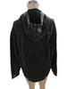 Women's Retro Black Hooded Denim Jacket - Early Spring Fashion for Europe