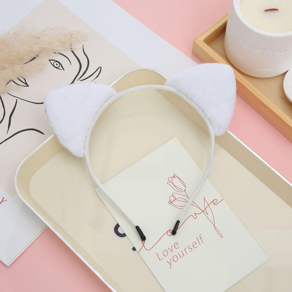 Cat Ears Furry Headbands for Women and Girls, Makeup of Party Decoration, Daily Wearing, Cute