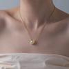 18K Gold-Plated Pearl Pendant Necklace – Elegant U-Shaped Clavicle Chain In Titanium Steel Design for Women