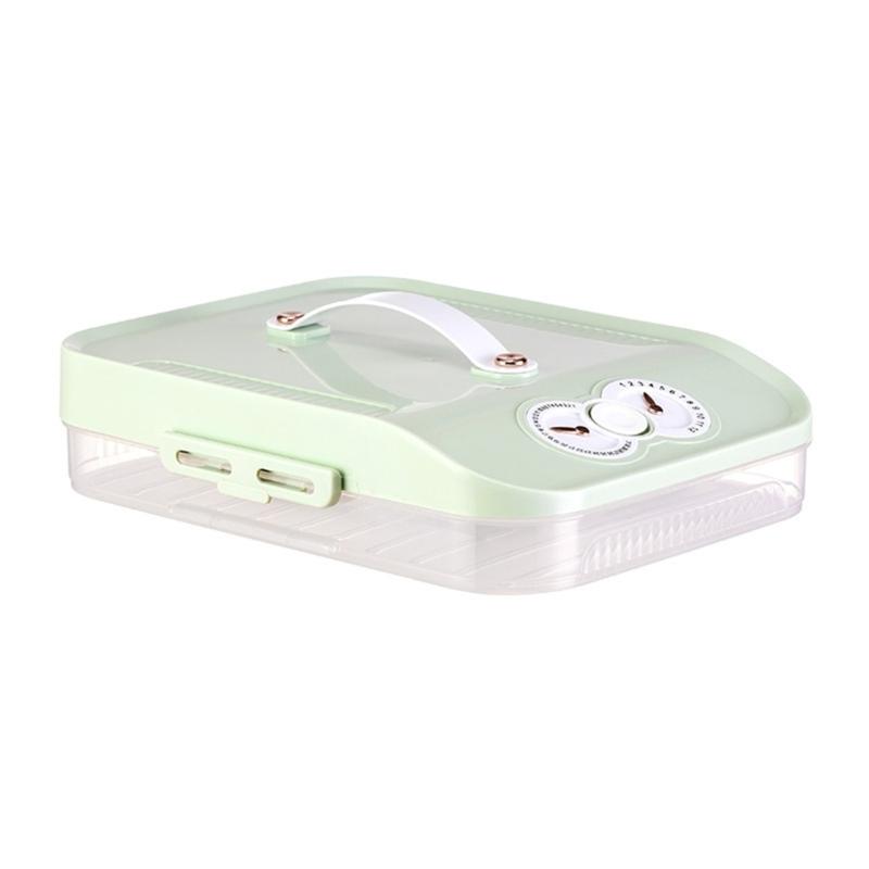 Durable PP Multi Layer Freezer Box Practical Multi Layer Fridge Storage Container For Home And Office Refrigerators