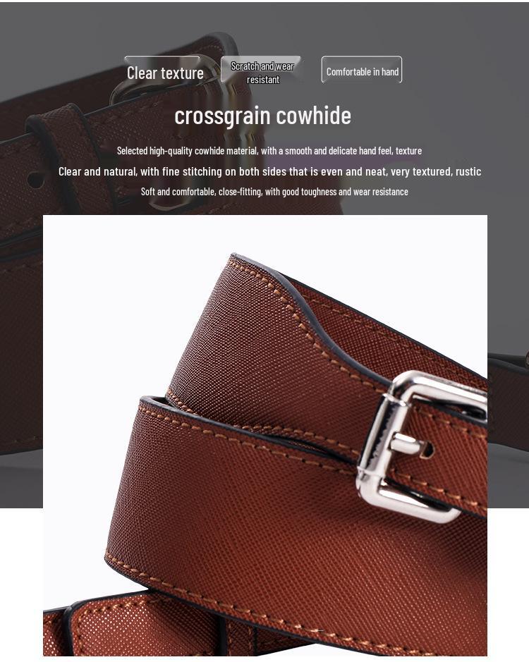 Verstellbarer Crossbody-Riemen aus Rindsleder als Ersatz für Damenhandtaschen