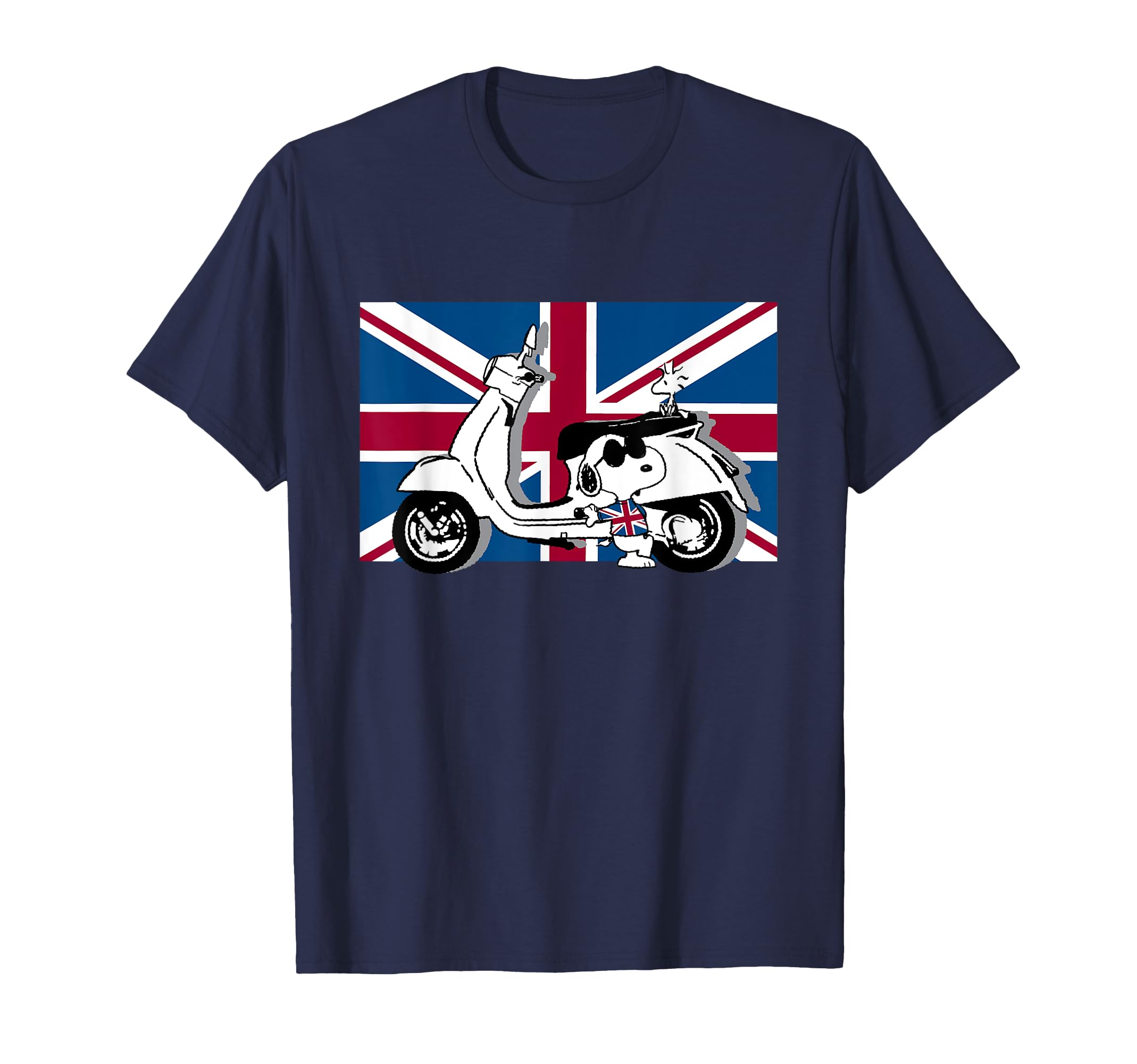 

Peanuts Union Jack Scooter Snoopy T-shirt синий