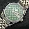 REFURBISHED SEIKO 5 AUTOMATIC MENS WATCH JAPAN MADE GREEN DIAL CUSTOM a440099-2 QV90-a440099