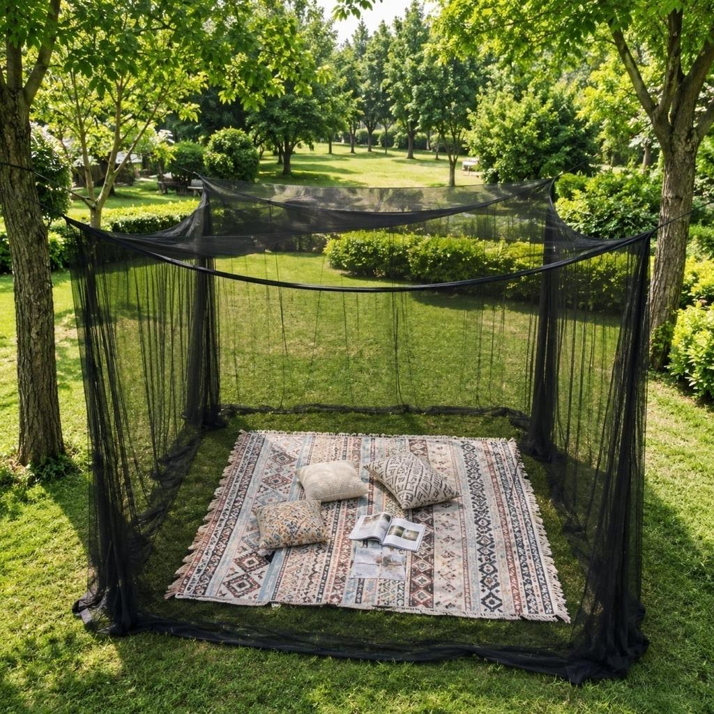 Outdoor Large Mosquito Net Tent 3M for Patio Camping Picnic Gazebo Insect Protection Shelter Canopy Mesh Enclosure for Garden Yard Events