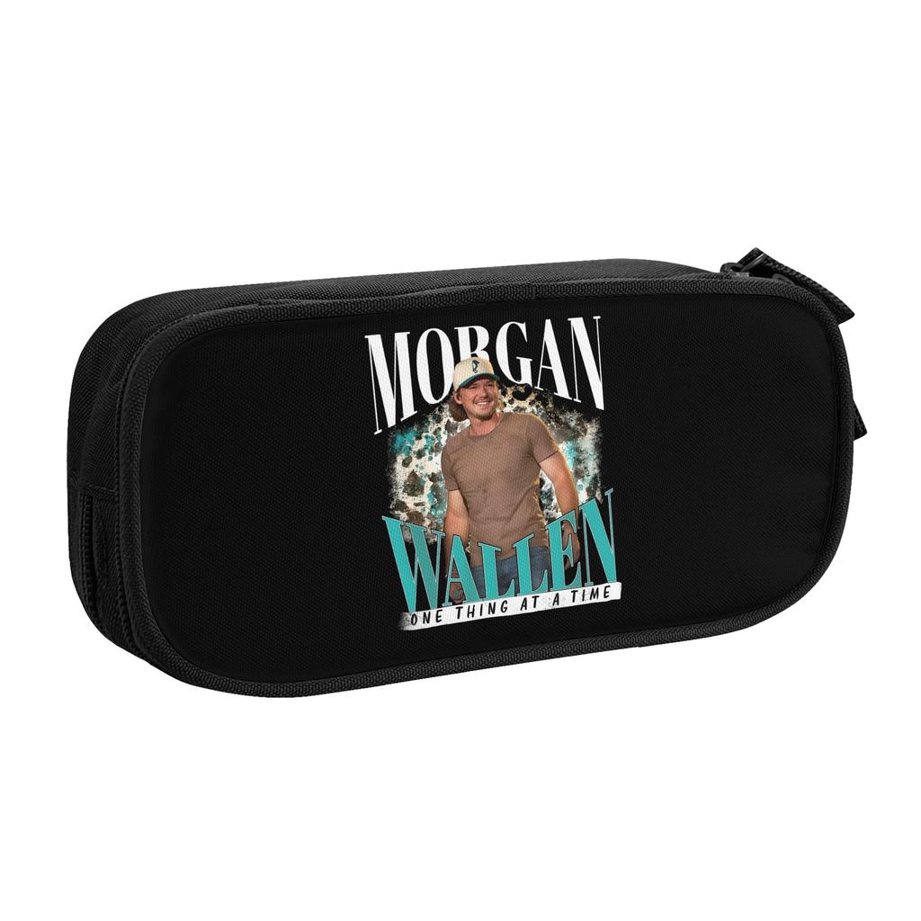 Popular Singer Morgan Wallen Cute Pencil Case Boys Girls Large Capacity Pencil Bag School Supplies
