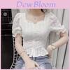 Romantic Lolita Style Womens Chiffon Shirt With 3d Effect And Off Shoulder Design For Spring Fashion