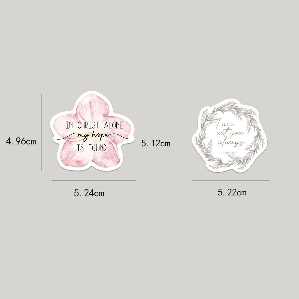 50PCS Jesus Christian Stickers, Religious Bible Laptop Faith Stickers, Cross Wisdom Words Stickers for Water Bottles