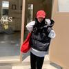 Autumn and winter new cotton-padded vest women's small hooded loose short puff vest batch