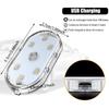 4PCS Wireless Car Interior LED Lights 7Colors USB Rechargeable Car LED Touch Light with 6 Super Bright LED Lamp Beads Car Interior Ambient Light