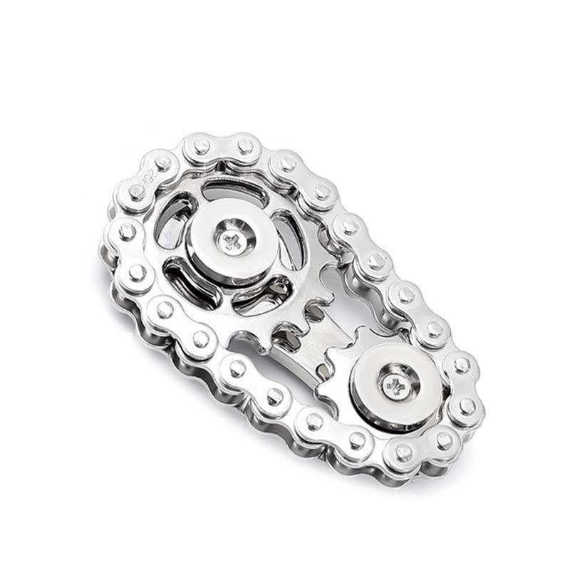 Metal Chain Gear Palm Spinner Fidget Toys Fidget Spinner Office Stress Relief Toys Hand Spinner EDC For Adult Gift