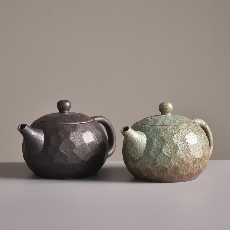 250ml Palace Style Retro Ceramic Teapot Coarse Pottery Gongfu Tea Set Xishi Teapot