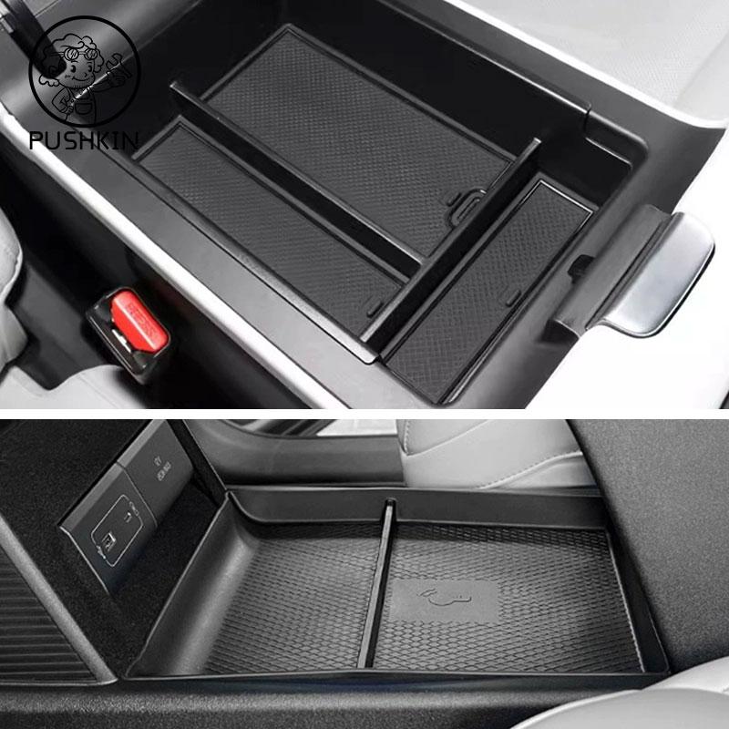 For Xpeng G6 2024 2025 Car Center Console Tray Armrest Storage Box Organizer Interior Accessories Stowing Tidying Black