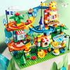 171-269PCS Marble Race Run Big Size Block Building Blocks Funnel Slide Blocks DIY Educational Big Brick Toys For Children Gift