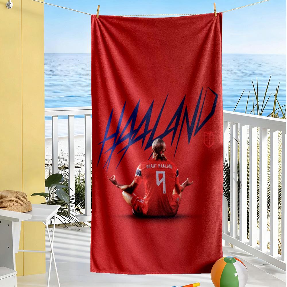 Haaland Beach Towel Quick-Dry Soft Microfiber Comfortable Lightweight