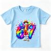 One Piece Luffy 67 Print Kids Casual  T Shirt Boys Girls Soft Breathable Summer Top