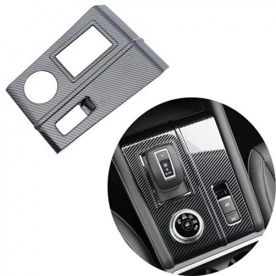 1x ABS Carbon Fiber Pattern Gear Shift Panel Trim For Mitsubishi Outlander +