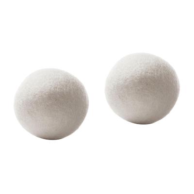 (Nikita) Sheep 2Pack Premium Wool Dryer Balls Reusable Natural Fabric Softener 6CM
