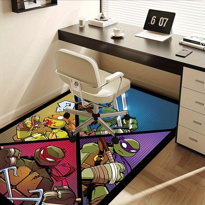 1pc Turtles,Heroes,Mutant Office Carpet Soft Polyester Entrance Carpet Washable Non Slip Machine Was