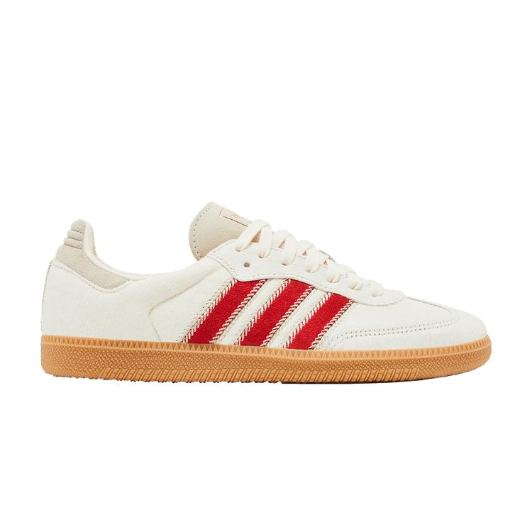 adidas Samba OG Pony Hair Wonder Beige Better Scarlet (Women s) 35.5