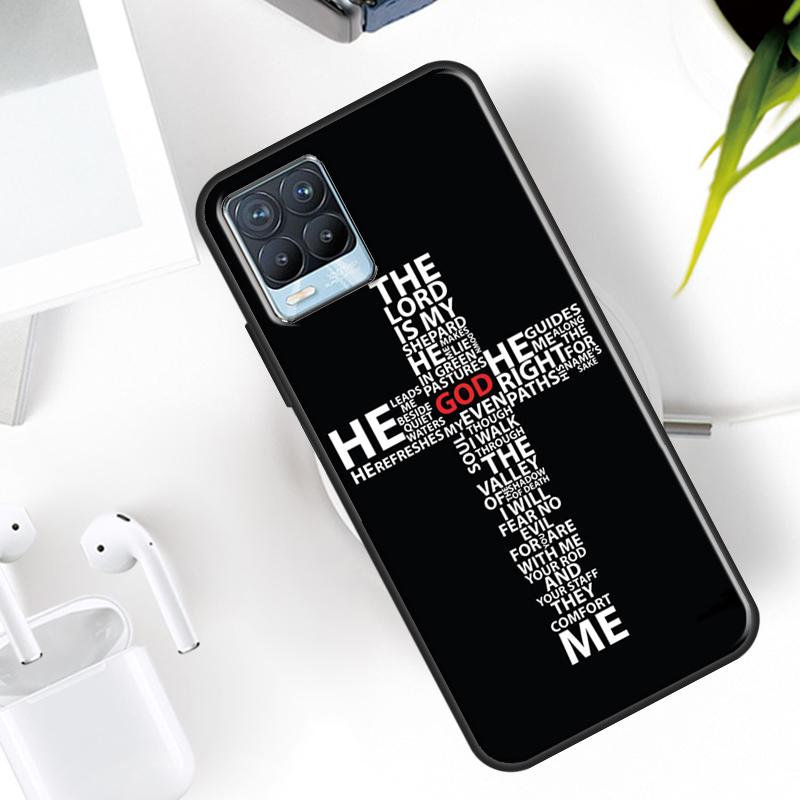 Jesus Cross Case For Realme 15 11 Pro Plus 12 13 14  C71 C75 C55 C51 C53 C25 C63 C61 C65 C67 GT6 GT7 Pro
